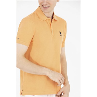 Erkek Turuncu Basic Polo Yaka Tişört