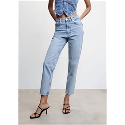 Jeans mom tiro alto -  Mujer | MANGO OUTLET España