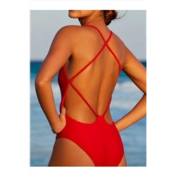 DEEP BEACH Kırmızı Sırtı Çarpraz Ipli Mayo Db200513m DB200513M