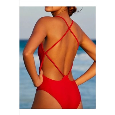 DEEP BEACH Kırmızı Sırtı Çarpraz Ipli Mayo Db200513m DB200513M