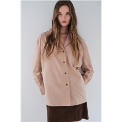 ZW COLLECTION POPLIN SHIRT WITH POCKET
