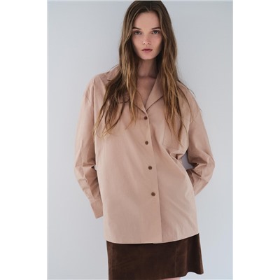 ZW COLLECTION POPLIN SHIRT WITH POCKET
