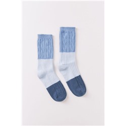 Calcetines largos textura mix azules