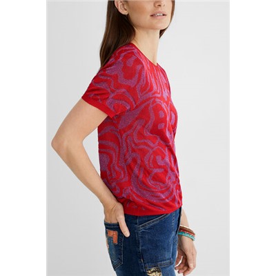 Camiseta punto jacquard
