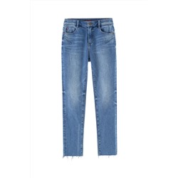 Vaquero skinny push-up de tiro alto Azul claro