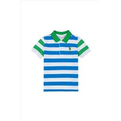 Erkek Çocuk Saks Polo Yaka Tişört