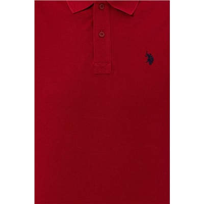 Erkek Bordo Basic Polo Yaka Tişört