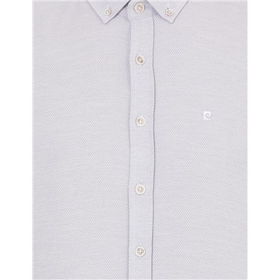 Açık Gri Slim Fit Uzun Kollu Gömlek