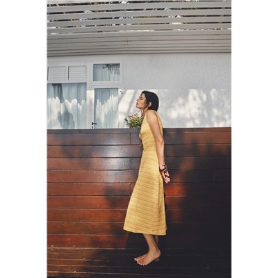 RUSTIC MIDI DRESS