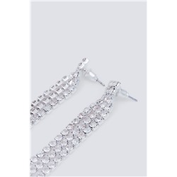 Pendientes cascada piedras brillantes