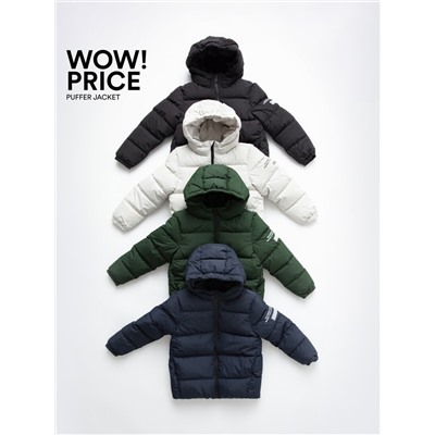 QUILTED JACKET WITH SLOGAN