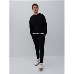 Klassisch geschnittenes Basic-Sweatshirt
