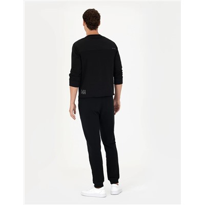 Siyah Slim Fit Eşofman Altı