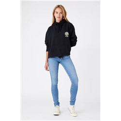 Wrangler Kadın High Rise Skinny Fit Denim Esnek Yüksek Bel Jean Kot Pantolon W27H