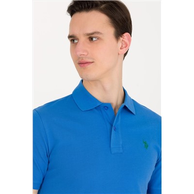 Erkek Saks Basic Polo Yaka Tişört
