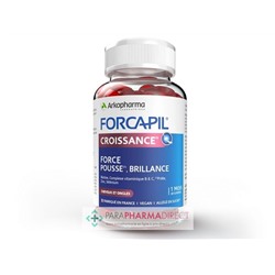 ArkoPharma Forcapil Croissance - Force Pousse et Brillance - Cheveux & Ongles 60 gummies