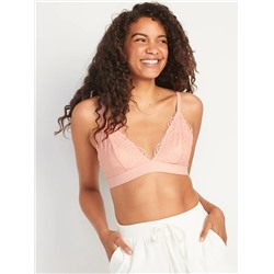 Lace V-Neck Bralette Top for Women