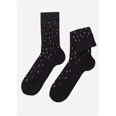Kurze Herren-Baumwollsocken mit Muster