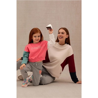 Kız Çocuk Pembe Sweatshirt