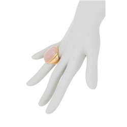 Rivka Friedman Rose Quartz Cabochon Bold Rectangular Ring
