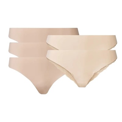 ESMARA® Lingerie ESMARA® Lasercut-Strings Damen, 5 Stück, ohne störende Nähte, mit Elasthan