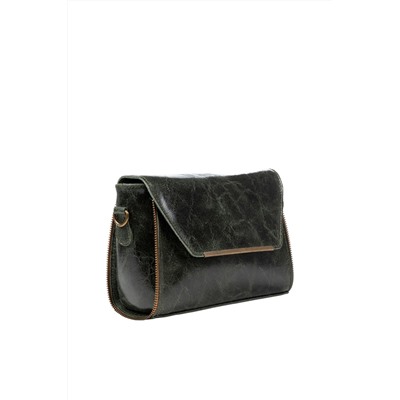 Bandolera de piel Verde oscuro - Firenze Artegiani