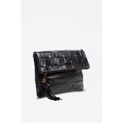 Bandolera de nobuk Negro