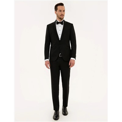 Siyah Ex.Slim Fit Smokin Damatlık