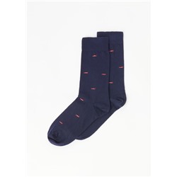 Kurze Herrensocken mit Allover-Muster