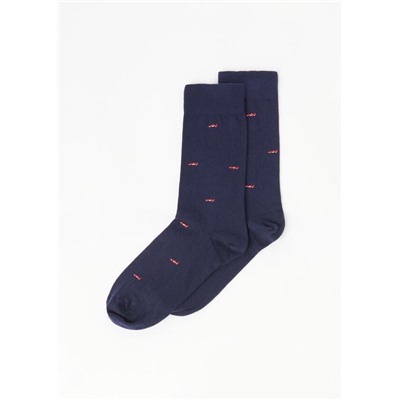 Kurze Herrensocken mit Allover-Muster