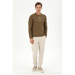 Erkek Haki Sweatshirt