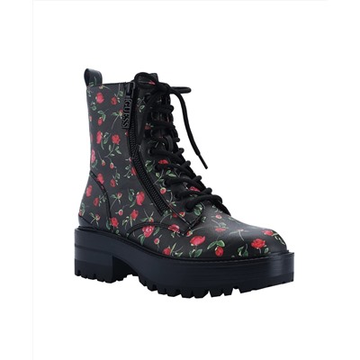 GUESS Women's Fearne Lug Sole Lace Up Bootie