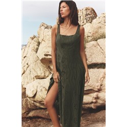 MIDI DRESS WITH CUTWORK EMBROIDERY