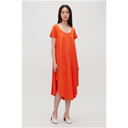 CIRCLE-CUT JERSEY DRESS