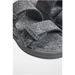 Sandalias con plataforma Gris jaspeado