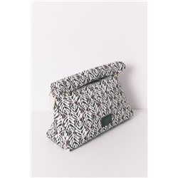 Neceser grande acolchado print hojas