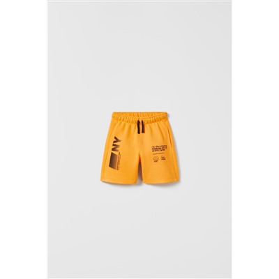 BERMUDA FELPA ESTAMPADO