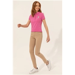 Kadın Pembe Basic Polo Yaka Tişört