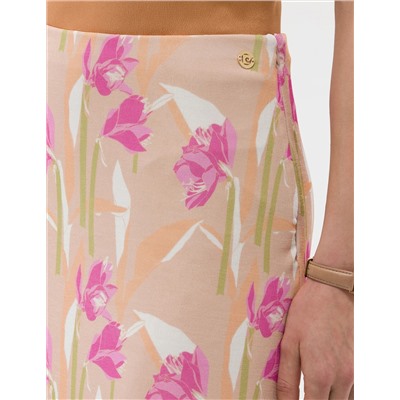 Kahverengi Slim Fit Örme Etek