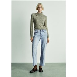 Jeans Blanca rectos crop