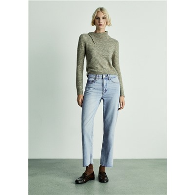 Jeans Blanca rectos crop