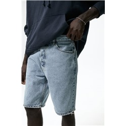 RIPPED DENIM BERMUDA SHORTS
