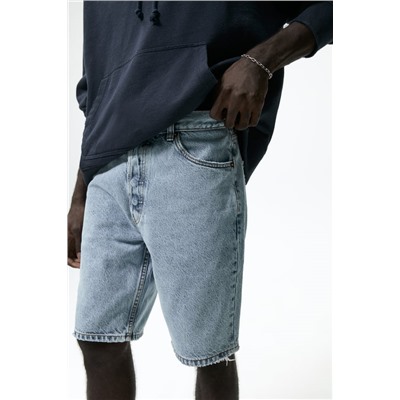 RIPPED DENIM BERMUDA SHORTS