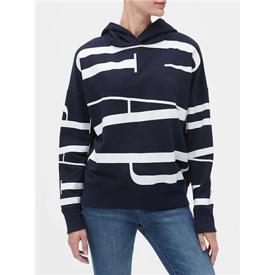 Gap Logo Print Pullover Hoodie