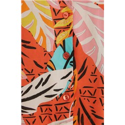 Camisa corta pijama estampada