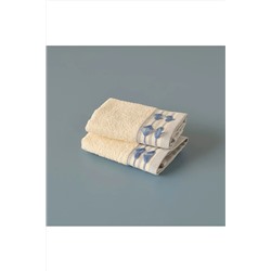 Bella Maison Mavi %100 Pamuk Tassel 2'li El Havlusu Mavi (30x30 cm) 6004EHAV0060