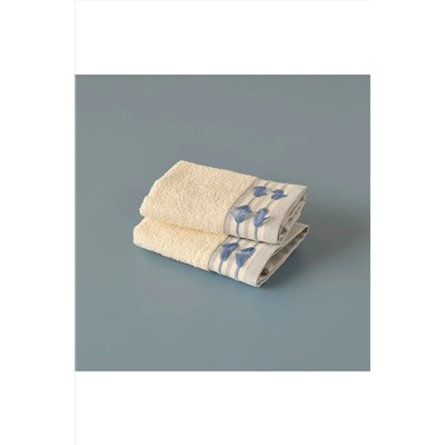 Bella Maison Mavi %100 Pamuk Tassel 2'li El Havlusu Mavi (30x30 cm) 6004EHAV0060