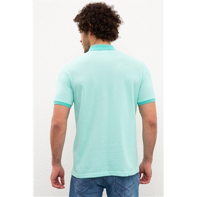 Erkek Mint Polo Yaka Tişört