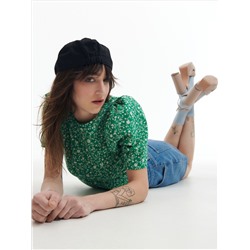 Bluse mit Puffärmeln