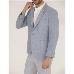 Açık Mavi Slim Fit Ceket